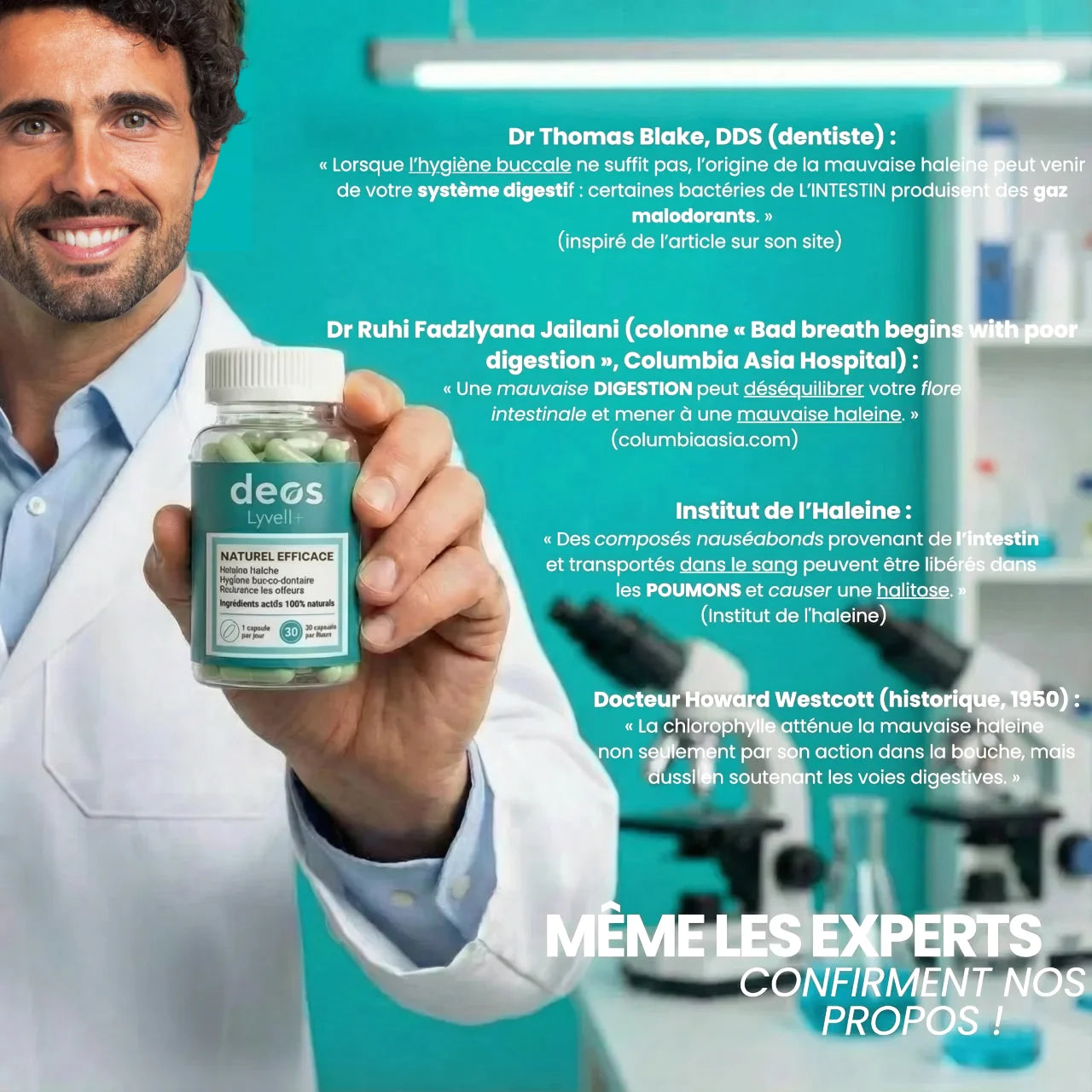 Deos™ Haleine & Corps : solution à la racine