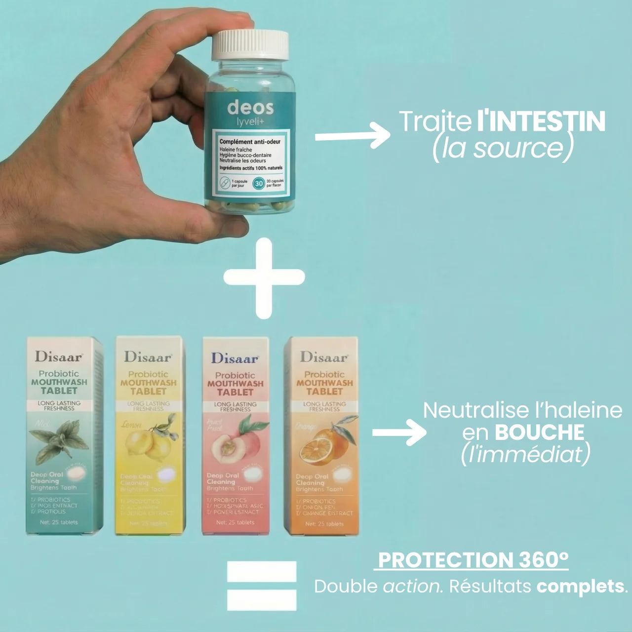 DIWAAR™ Propolis Probiotiques Oraux • Haleine Fraîche Instantanée